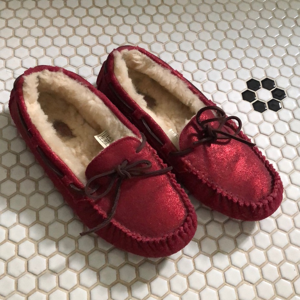 Red Ugg Dakota Slippers